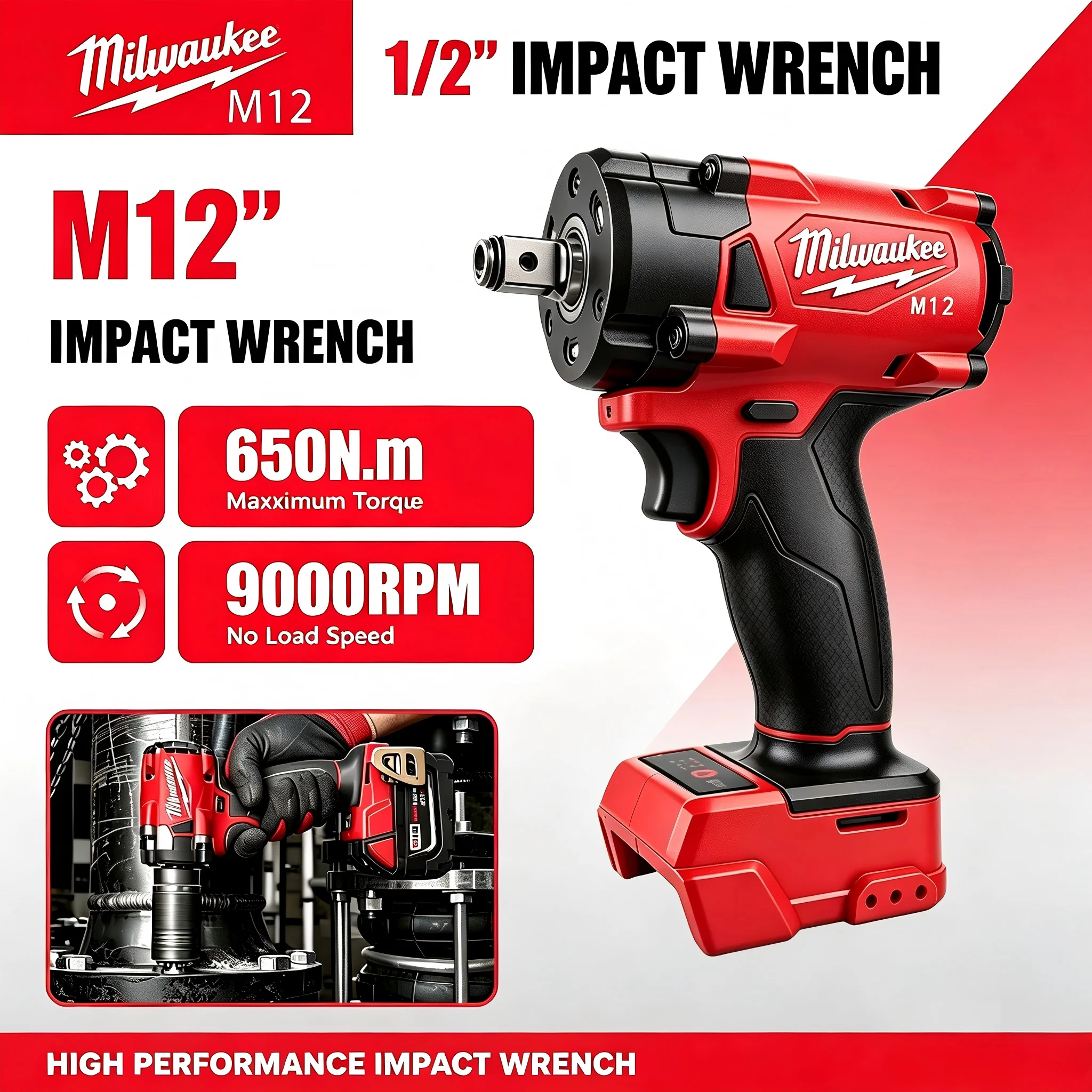 Milwaukee M12 1/2' M18 FUEL Br - đánh giá và giá Milwaukee Drill M12 Fuel