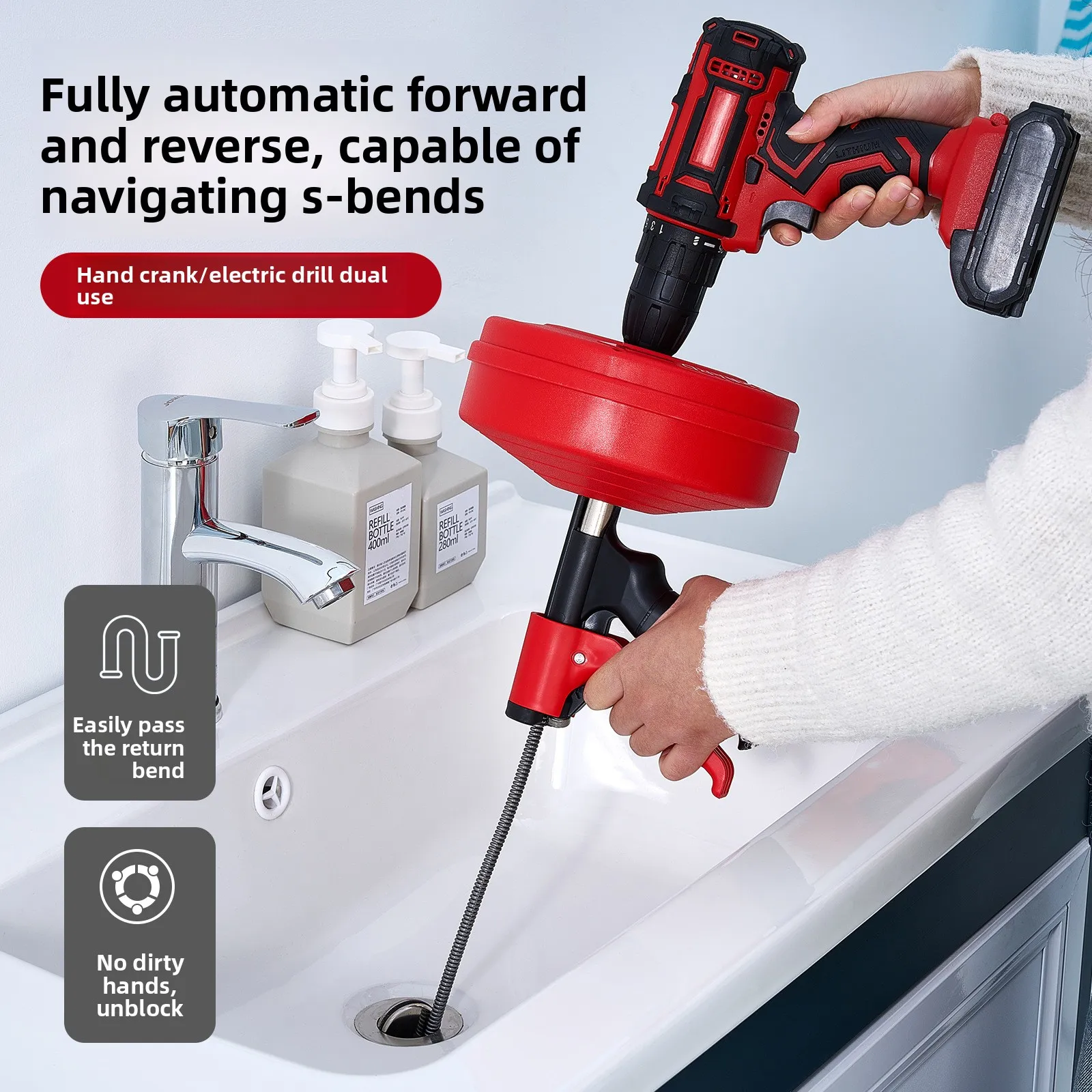 Professional Drain Snake Auger - đánh giá và giá Drain Snake Flexible