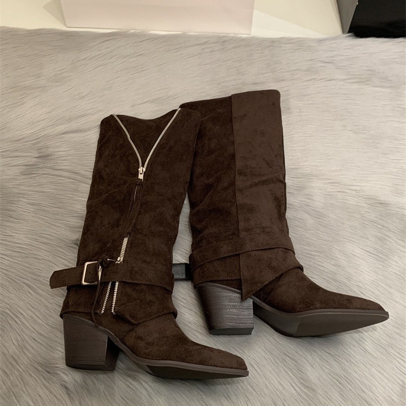 Women's Boots Vintage Suede Le - đánh giá và giá Pipe Bending Spring